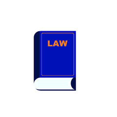 book of law flat logo icon illustration