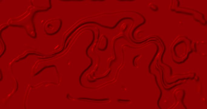Animation of multiple 3d red glowing liquid shapes waving swirling and flowing smoothly
