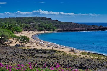 Beautiful beaches in the island of Hawaii, USA