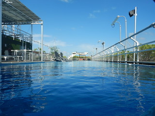 swimming pool with a sky view