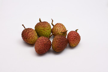 close up photo of some lychees.