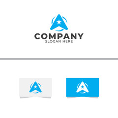 Letter A Logo Design Vector Template