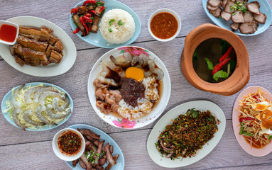 Thai Mixed Food Selections 