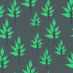 Fototapeta premium Texture with flowers and plants. Floral ornament. Original flowers pattern.