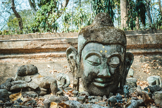 Buddha of Wat Umong Temple in Chaing Mai, Thailand