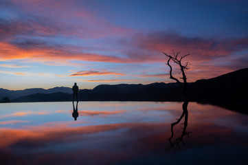 Amanecer en Hierve el Agua