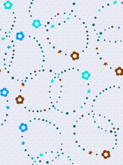 Elagance mix object pattern with color backgound