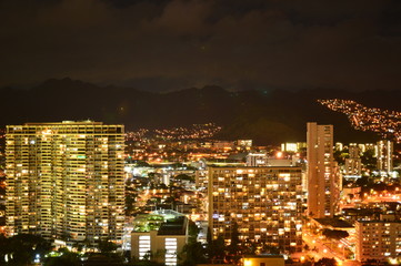 Fototapeta na wymiar ハワイの夜景
