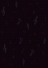 Elagance mix object pattern with color backgound