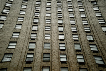 Dizzying heights of the highrise give a sense of overshadowing
