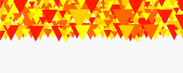 abstract orange and yellow triangle  background pattern