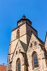 Fototapeta na wymiar Evangelische Walpurgiskirche in Alsfeld im mittelhessischen Vogelsbergkreis