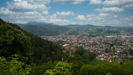 Blick auf Oberkirch von der Schauenburg