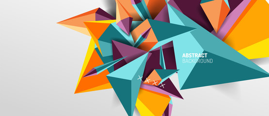 Trendy simple triangle abstract background, dynamic motion concept. Vector Illustration For Wallpaper, Banner, Background, Card, Book Illustration, landing page