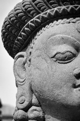 Black & white sculpture in Nepal