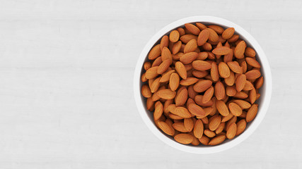 almonds in a bowl