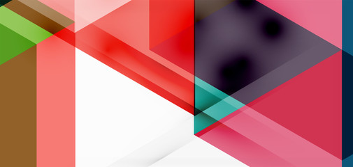 Geometric abstract background, mosaic triangle and hexagon shapes. Trendy abstract layout template for business or technology presentation, internet poster or web brochure cover, wallpaper