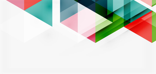 Geometric abstract background, mosaic triangle and hexagon shapes. Trendy abstract layout template for business or technology presentation, internet poster or web brochure cover, wallpaper