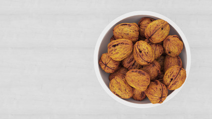 bowl of walnuts