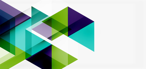 Geometric abstract background, mosaic triangle and hexagon shapes. Trendy abstract layout template for business or technology presentation, internet poster or web brochure cover, wallpaper