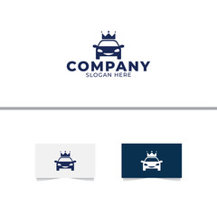 Car King Logo Design Vector Template