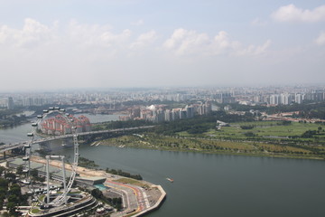 aerial view of Singapore