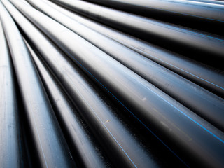 water pipes lie on the ground