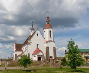 Fototapeta na wymiar Roman Catholic Church of Our Lady Ruzhentsova in Soly, Belarus