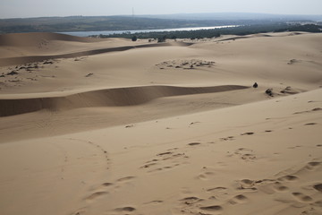 Fototapeta na wymiar sand dunes in vietnam