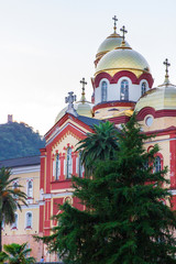 Fototapeta na wymiar New Athos Monastery of Simon the Zealot. Abkhazia