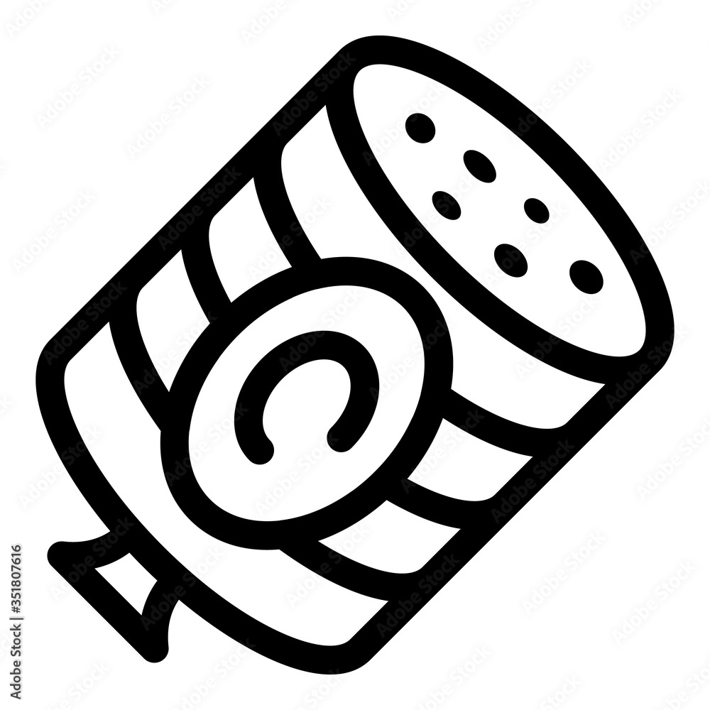 Poster sausage icon. outline sausage vector icon for web design isolated on white background