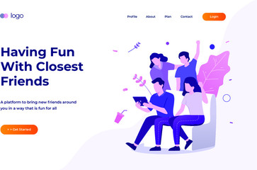 Illustration Landing Page