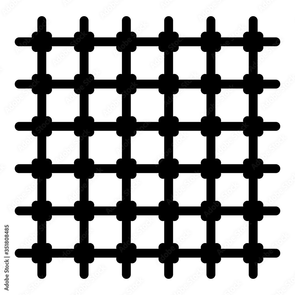 Poster prison gate icon. outline prison gate vector icon for web design isolated on white background