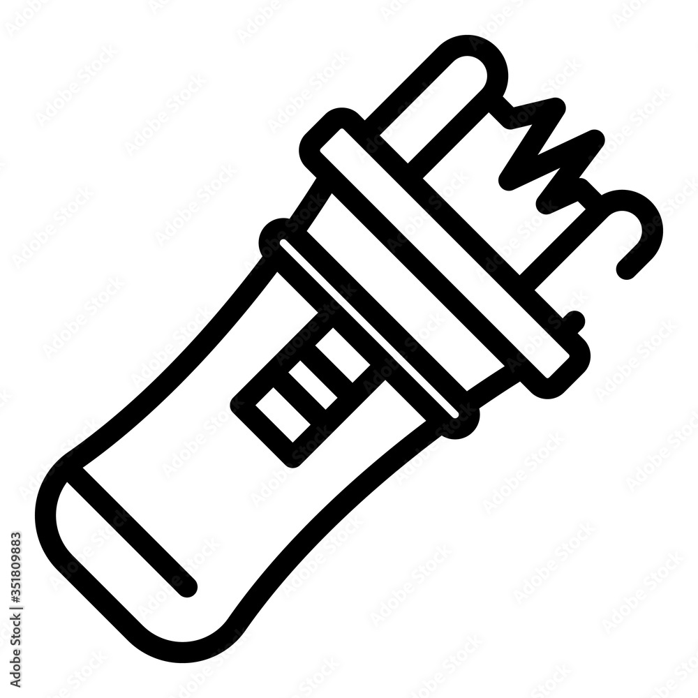 Poster electro shocker icon. outline electro shocker vector icon for web design isolated on white backgroun