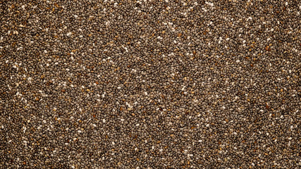 superfood chia seeds background top view