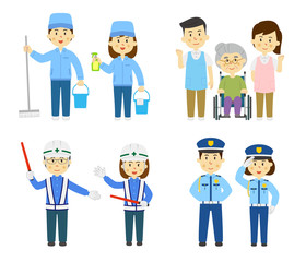 人物　仕事のセット