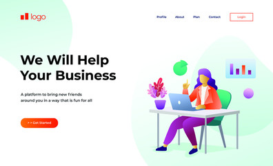 Illustration Landing Page