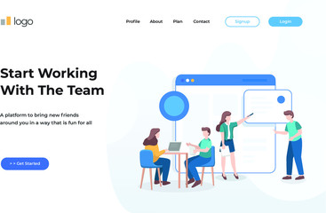 Illustration Landing Page