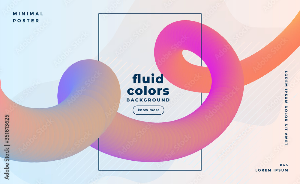 Wall mural modern looping 3d pipe flow background template design