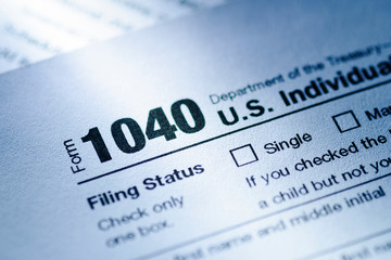 US Treasury Form 1040 for an Individual Return