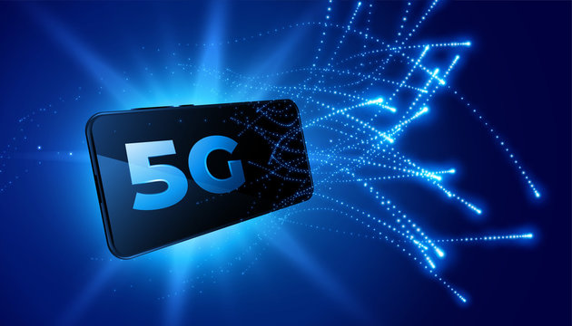 5G Mobile Technology Fifth Generation Telecom Network Background