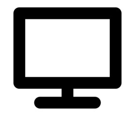 vector computer monitor