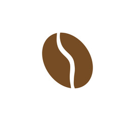 Coffee bean icon vector illustration sign design.