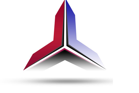 Colorful Trigonal Beautiful and good looking modern Logo Design