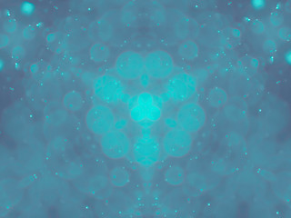 Blue dark bokeh background. Blurry glittering diamonds wallpaper.