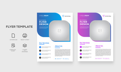 Business flyer template corporate brochure  Annual Report, Poster,  Magazine, Presentation, a4 Portfolio, infographic, layout modern elegant brand identity design