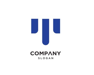 Creative Modern Letter T Technology Logo Design Template