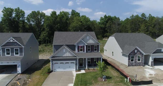 Square american dream property amongst others being built