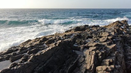 Wonderful sunset from the mountains and contemplating the sea and the coast in all its splendor