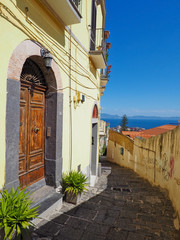 A street in the historic center of the city of Naples, Italy